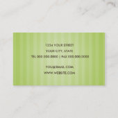 Lime Green Stripe Visitekaartje (Achterkant)