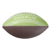 Lime Green Stripes aangepast football monogram (Gedraaid 90)