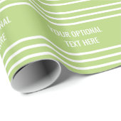Lime Green Stripes aangepaste inpakpapier (Rol Hoek)