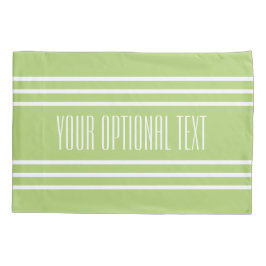 Lime Green Stripes aangepaste tekstkussens hoesjes Kussensloop