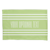 Lime Green Stripes aangepaste tekstkussens hoesjes Kussensloop (Voorkant)