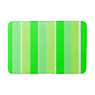 Lime Green Stripes Badmat