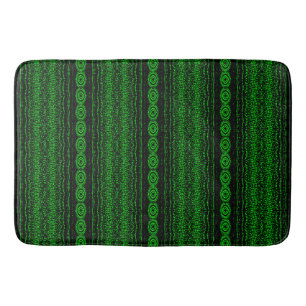 Lime Green Stripes Badmat