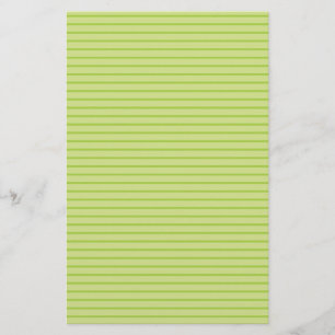 Lime Green Stripes Briefpapier