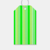 Lime Green Stripes Cadeaulabel (Voorkant)