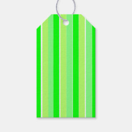 Lime Green Stripes Cadeaulabel