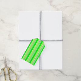 Lime Green Stripes Cadeaulabel