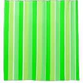 Lime Green Stripes Douchegordijn (Voorkant)