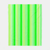 Lime Green Stripes Fleece Deken (Voorkant)