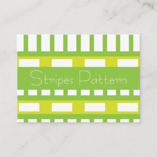 Lime Green Stripes geometrisch Visitekaartje