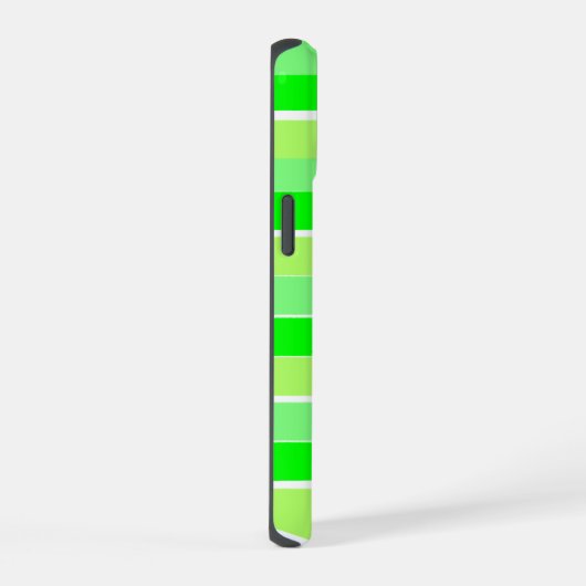 Lime Green Stripes iPhone 15 Case (Rechterkant)