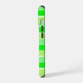Lime Green Stripes iPhone 15 Case (Linkerkant)