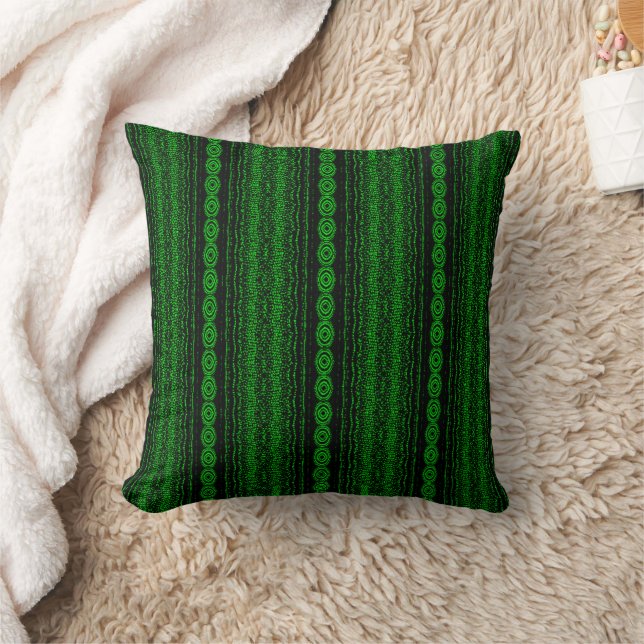 Lime Green Stripes Kussen (Deken)