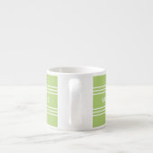 Lime Green Stripes - Optionele aangepaste mokken v (Achterkant)