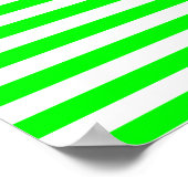 Lime Green Stripes Poster (Hoek)