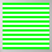 Lime Green Stripes Poster (Voorkant)