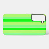 Lime Green Stripes Samsung Galaxy Hoesje (Achterkant horizontaal)