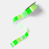Lime Green Stripes Satijnen Lint (Achterkant)