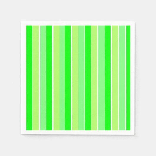 Lime Green Stripes Servet (Voorkant)