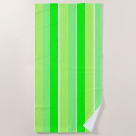 Lime Green Stripes Strandlaken
