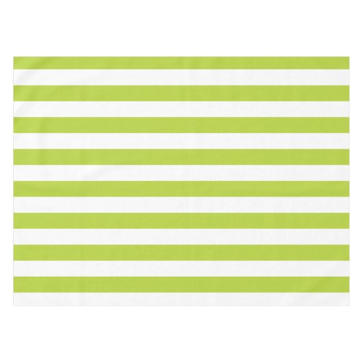 Lime Green Stripes Tafelkleed (Voorkant (Horizontaal))