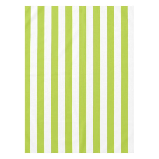 Lime Green Stripes Tafelkleed (Voorkant)