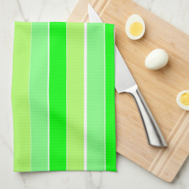 Lime Green Stripes Theedoek