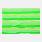 Lime Green Stripes Theedoek (Horizontaal)