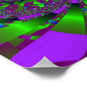 Lime Green Swirl Poster (Hoek)