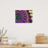 Lime Green Swirl Poster (Keuken)