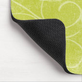 Lime Green Swirls Muismat (Hoek)