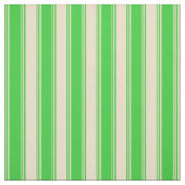 Lime Green & Tan Pattern of Stripes Stof (Swatch)