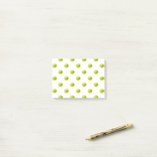 Lime Green Tennis Balls Background Ball Post-it® Notes (Op bureau)