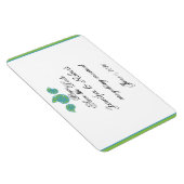 Lime Green Turquoise Shell Bruiloft Save the Date Magneet (Rechterzijde)