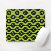 Lime Green Uncommon Circles Mousepad Muismat (Met muis)