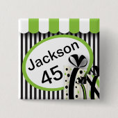 Lime Green Verjaardag | personaliseren Vierkante Button 5,1 Cm (Voorkant)