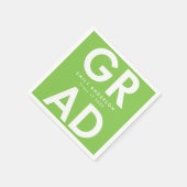 Lime Green | Vet Afstudeerder Afstuderen Servet (Hoek)