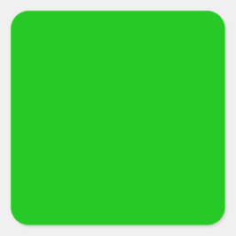 Lime Green Vierkante Sticker