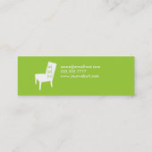 Lime Green Visitekaartje Skinny (Achterkant)