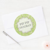 Lime Green Vrijgezellenfeest Dessert Table Label L (Envelop)