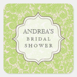 Lime Green Vrijgezellenfeest Dessert Table Label L