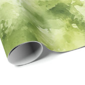 Lime Green Waterverf Abstract Cadeaupapier (Rol Hoek)