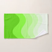 Lime Green Wavey Stripe ModernTowel Bad Handdoek (Handdoek)