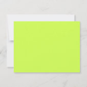 Lime Green Wavy Frame Note Card with Cobalt Text Kaart (Achterkant)
