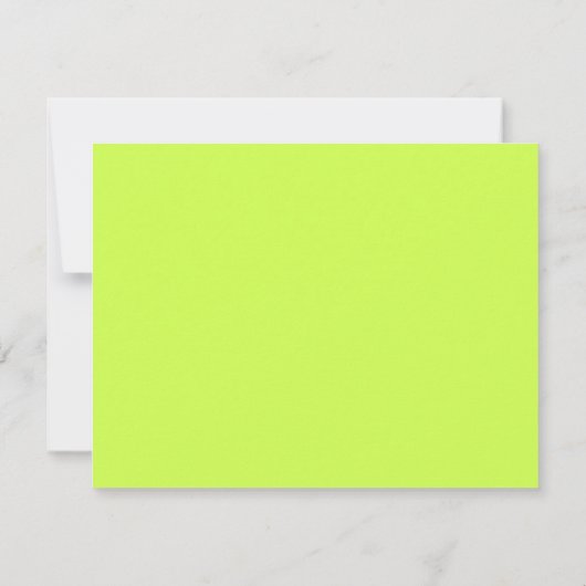 Lime Green Wavy Frame Note Card with Cobalt Text Kaart (Achterkant)