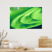 Lime Green Weir At Bath, UK Poster (Keuken)