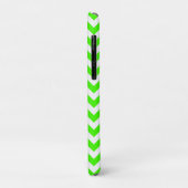 Lime Green White Large Chevron ZigZag Pattern Case-Mate iPhone Case (Achterkant/links)