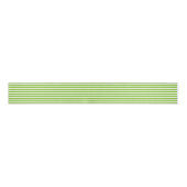 Lime Green-White Stripes Pattern Grosgrain Lint (Voorkant)