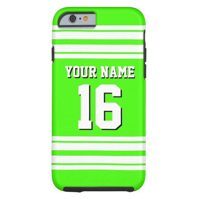 Lime Green White Team Jersey Case-Mate iPhone Case (Achterkant)