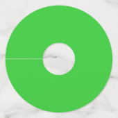 Lime Green Wijnglaslabel (Voorkant)